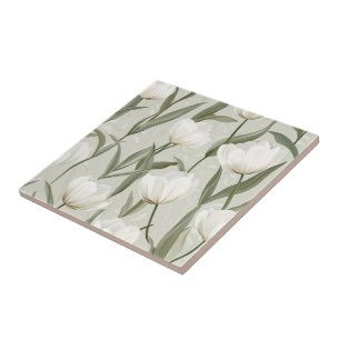 Azulejos De Tulipas De Chic Para Cozinha Russa
