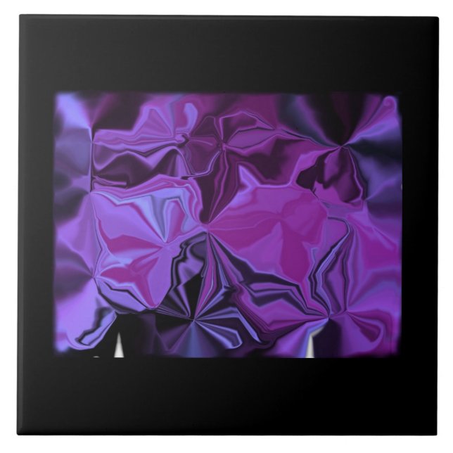 Azulejos decorativos - Abstrato de tons de roxo (Frente)