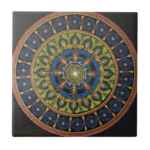 Azulejos decorativos de mandala, decoração única d