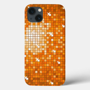 Azulejos Disco capas de iphone impressão Laranja