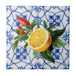 Azulejos do Mediterrâneo, majolica, estilo Sicilia