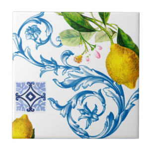 Azulejos do Mediterrâneo, majolica, estilo Sicilia