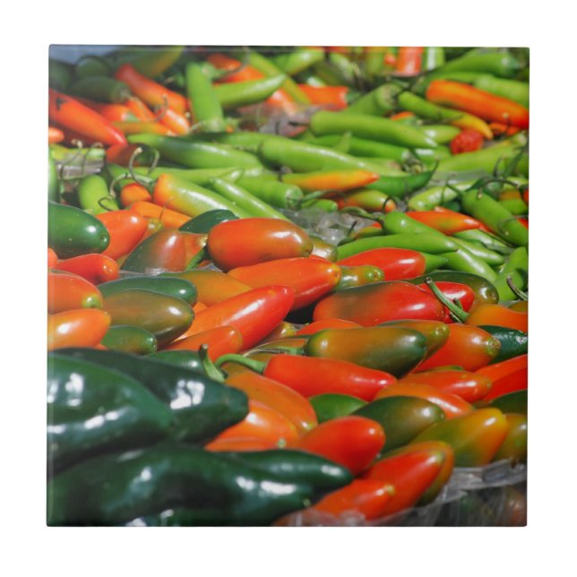 azulejos e trivetes cerâmicos coloridos vibrantes (Frente)