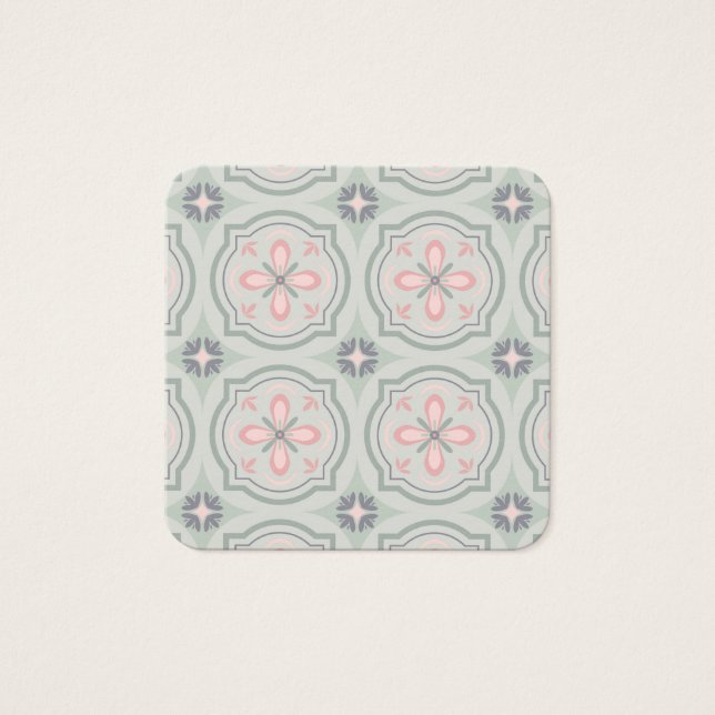 Azulejos Florais Verde Pastel (Frente)