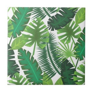 azulejos frescos de folha de palma