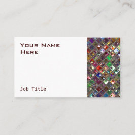 Azulejos Glitz cartão de visita de cor múltipla