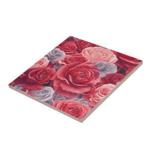 Azulejos legal De Cerâmica Para Rosas Retro-Para S