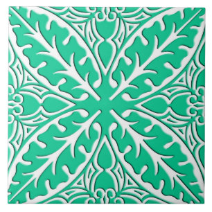 Azulejos marroquinos - turquesa e branco