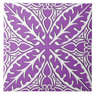 Azulejos marroquinos - violeta e branco