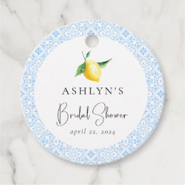 Azulejos Mediterrâneos Etiqueta de Favor de Chá de