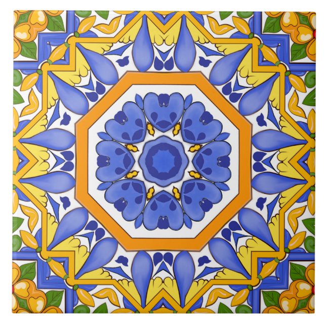 azulejos mediterrâneos,majólica,siciliano, (Frente)