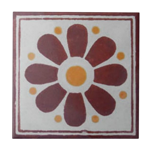 Azulejos Mexicanos Pintados à Mão Backsplash 7 (Frente)