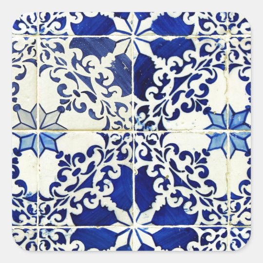Azulejos, Portuguese Tiles Adesivo Quadrado