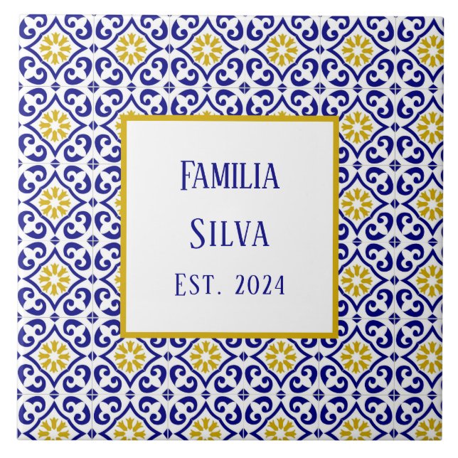 Azulejos Portugueses Personalizados - Mediterrâneo (Frente)
