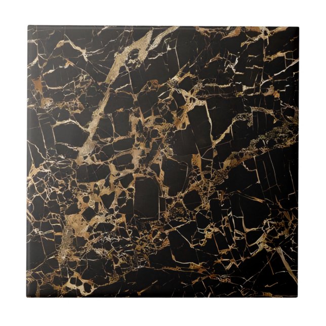 Azulejos pretos e de piso dourado (Frente)