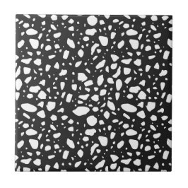 Azulejos Pretos Modernos de Cerâmica com Decoração