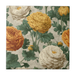 Azulejos Ranunculus Boho Art Deco Para Pisos Artís