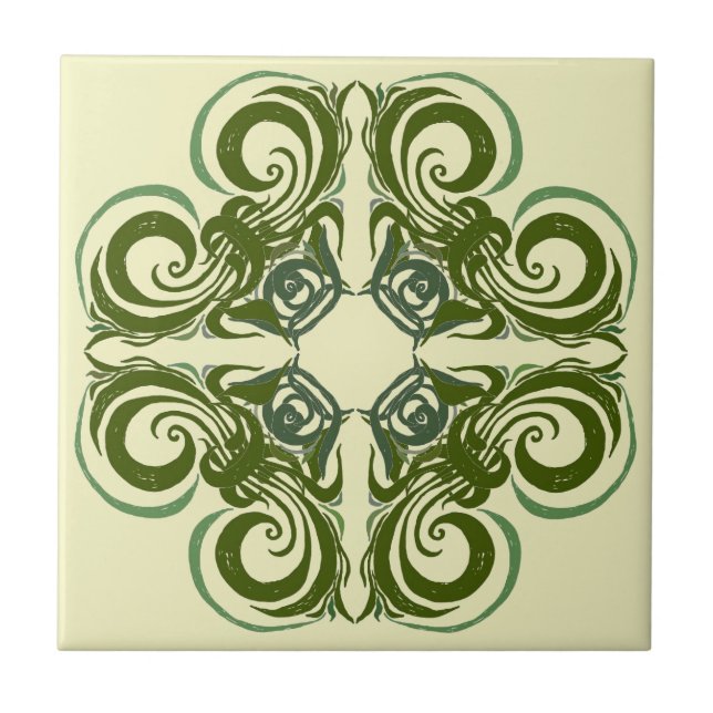 Azulejos retros verdes (Frente)