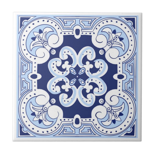 Azulejos sicilianos, azulejo majolica (Frente)