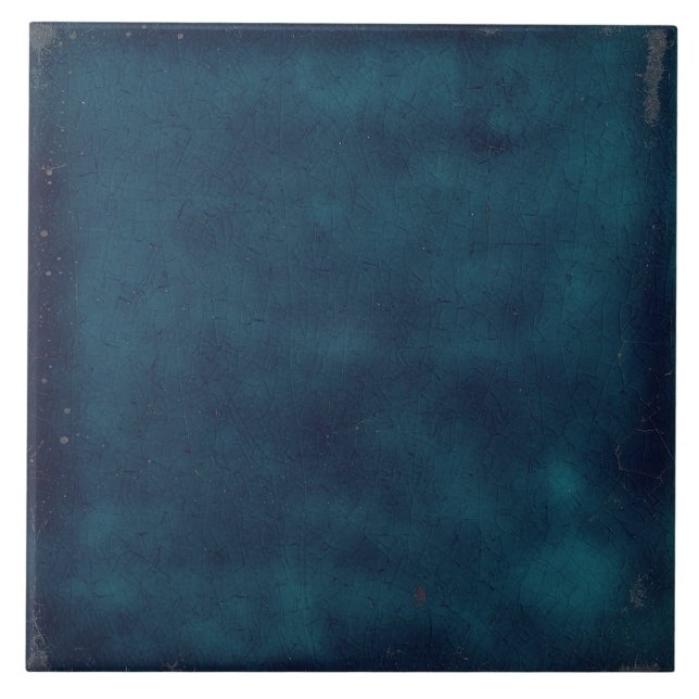 Azulejos Simples Azul De Morgan Repro Vintage (Frente)
