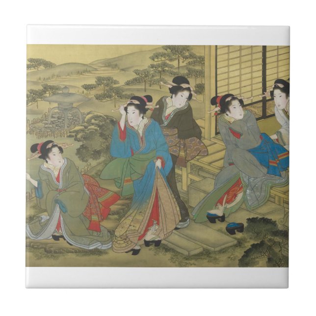 Azulejos tradicionais japoneses cerâmicos (Frente)