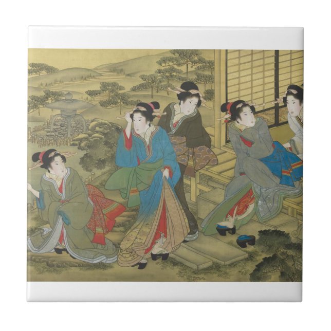 Azulejos tradicionais japoneses cerâmicos (Frente)