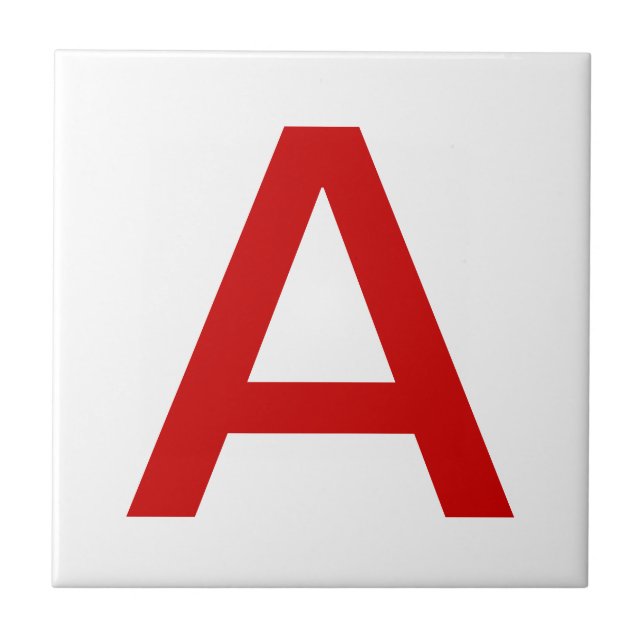 Azulejos vermelhos da letra (Frente)