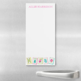 Azulejos Watercolor Bright Mahjong Personalizados