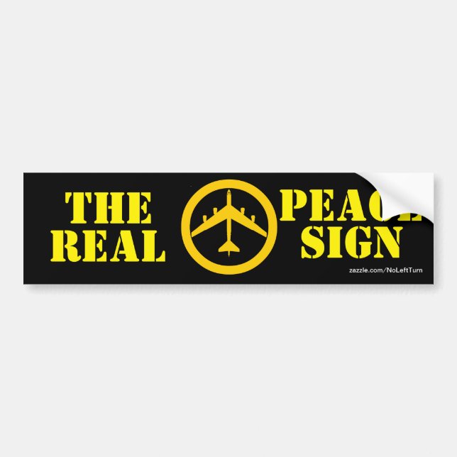 B52 O Verdadeiro Adesivo de Sinal de Paz (Frente)