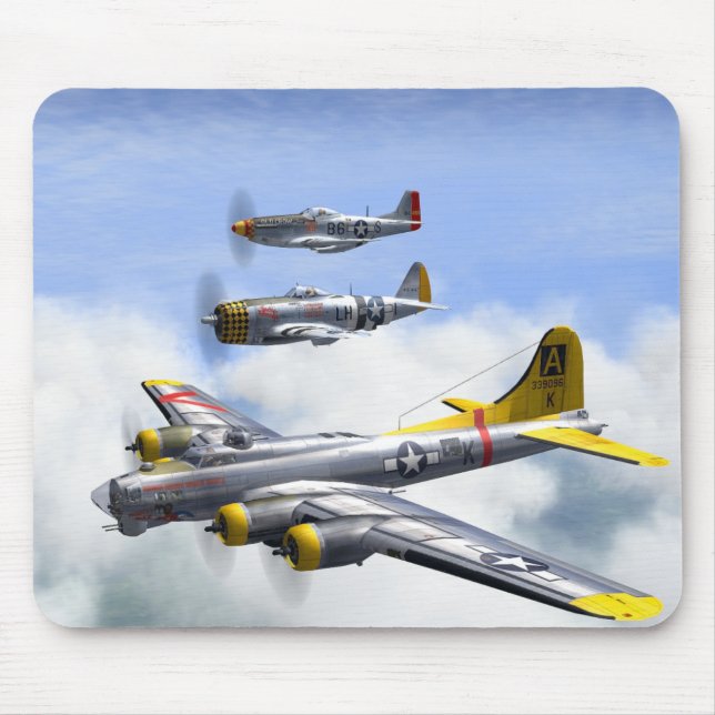 B-17 P-47 P-51 MOUSEPAD (Frente)