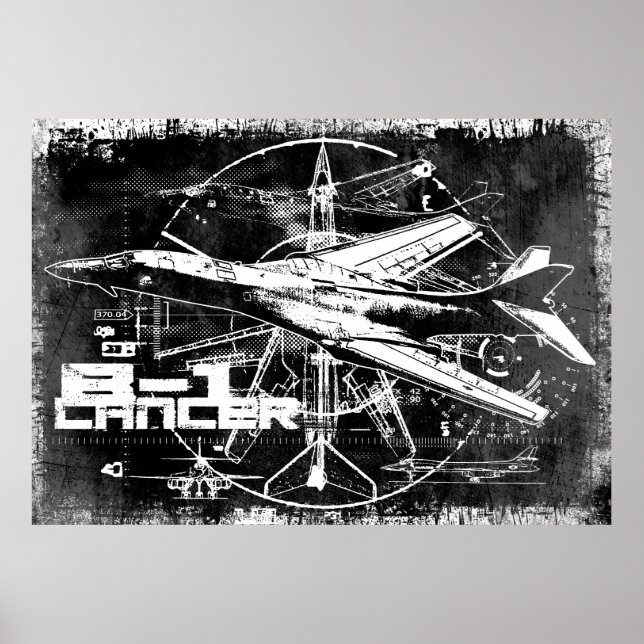 B-1 Lancer Impressão (Frente)