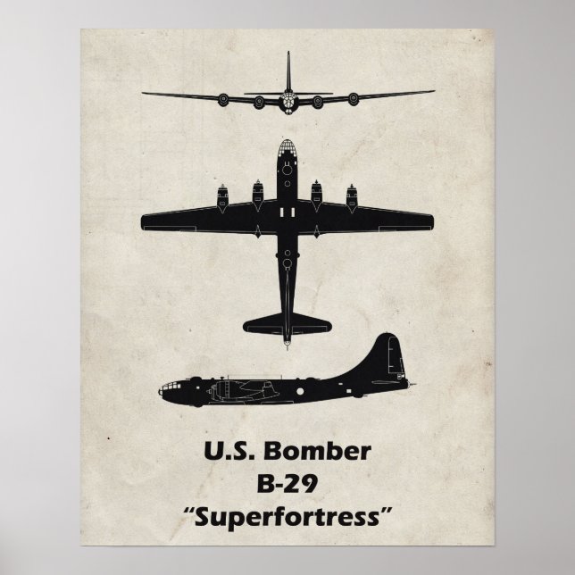 B-29 Poster de superfortaleza (Frente)