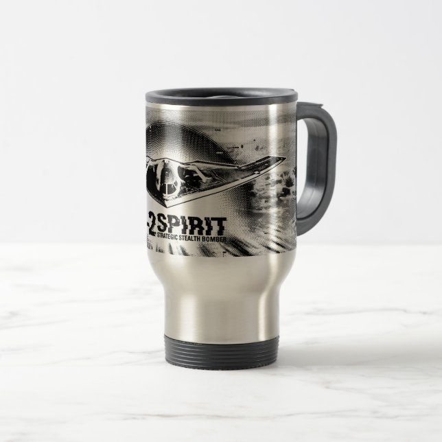 B-2 Caneca de viagem espirituosa (Frente Esquerda)