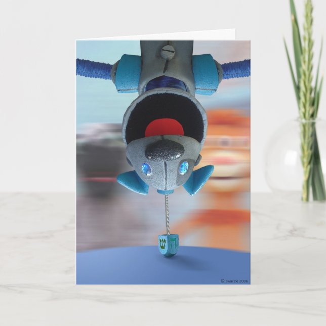 B.A.R.K. cartão do dreidel (Frente)