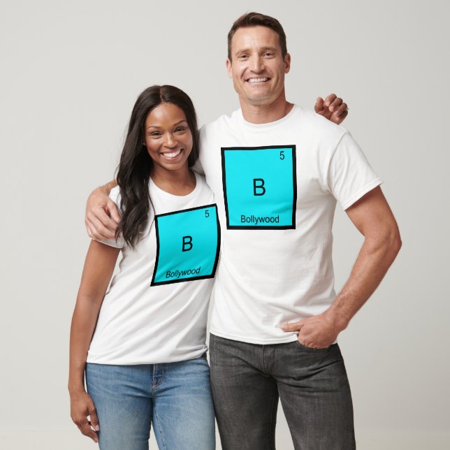 B - Camiseta do Símbolo Químico Engraçado de Bolly (Unissex)