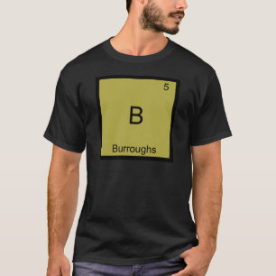 B - Camiseta do Símbolo Químico Engraçado de Burro