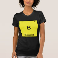 B - Camiseta Símbolo de Elemento Químico Engraçado
