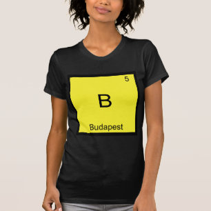 B - Camiseta Símbolo de Elemento Químico Engraçado