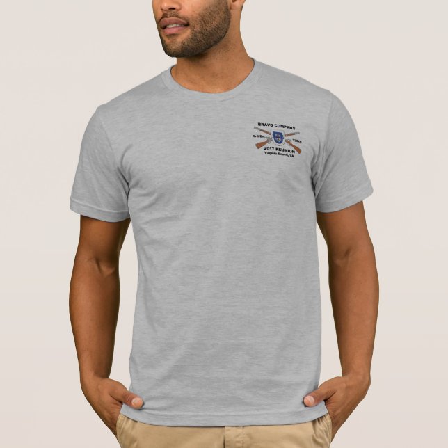 B Co 3/325 2017 camisas da reunião T (Frente)