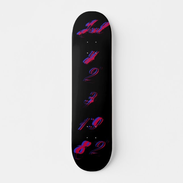 "B-Day" 23 de julho de 1982 - Skateboard - Persona (Frente)
