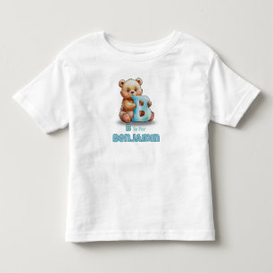 B é de Benjamin – Camiseta Personalizada para Cria