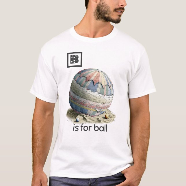 B é para o T-Shirt da Bola (Frente)