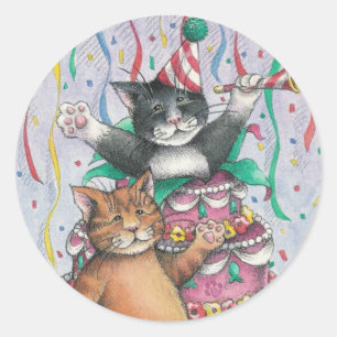 B & etiqueta do aniversário de T #1