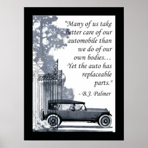 B.J. Palmer Chiropractic Say Poster