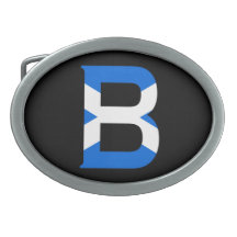 B Monograma sobreposto à Scottish Flag bcnt