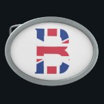 B Monograma sobreposto no bcnt Sinalizador de band<br><div class="desc">B Monograma sobreposto no Union Jack Flag Belt Buckle Design © Trinkets e coisas 2017 - AHP Design. Todos os Direitos Reservados. 030417</div>