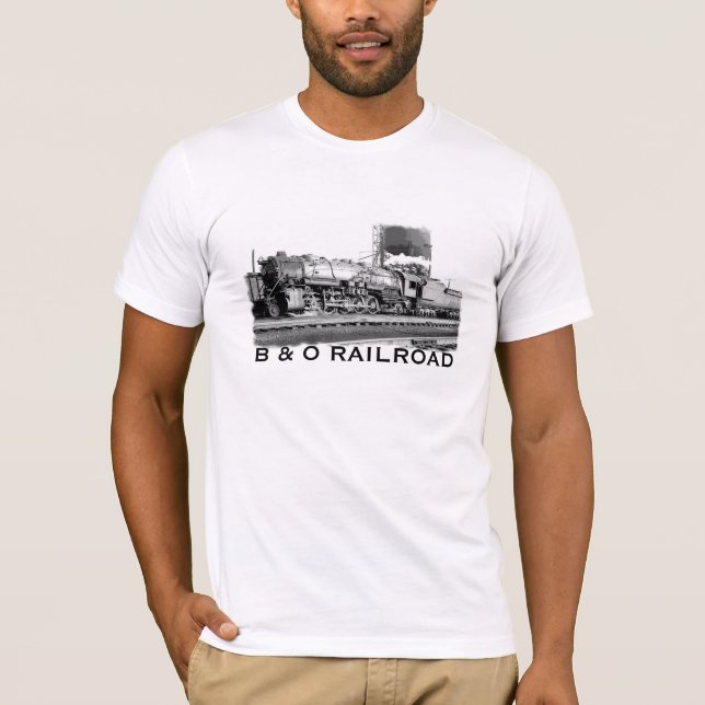 B & t-shirt da estrada de ferro de O (Frente)