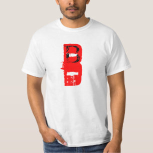 B- Tipo de sangue t-shirt do T dos homens