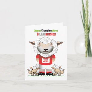 Ba,a,arnsley (Barnsley) Cartão de Futebol Engraçad