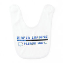 A fralda que carrega por favor espera